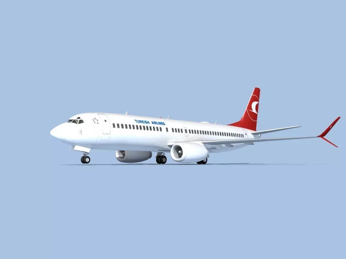 Boeing 737-800 Max Turkish Airlines 3D model_0