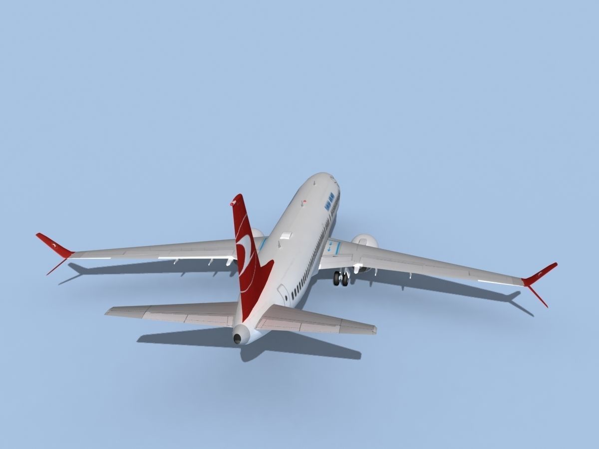 Boeing 737-800 Max Turkish Airlines 3D model_6