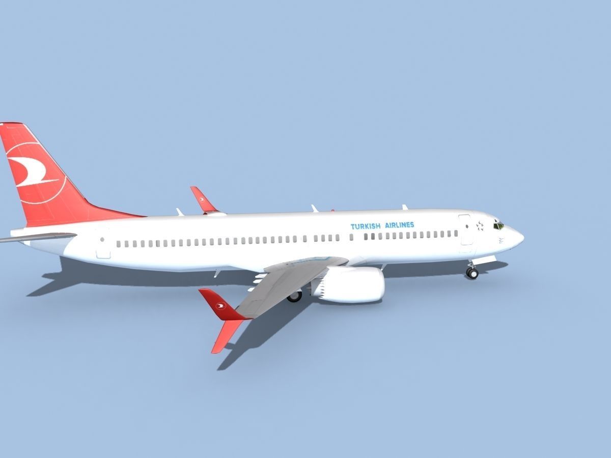 Boeing 737-800 Max Turkish Airlines 3D model_4