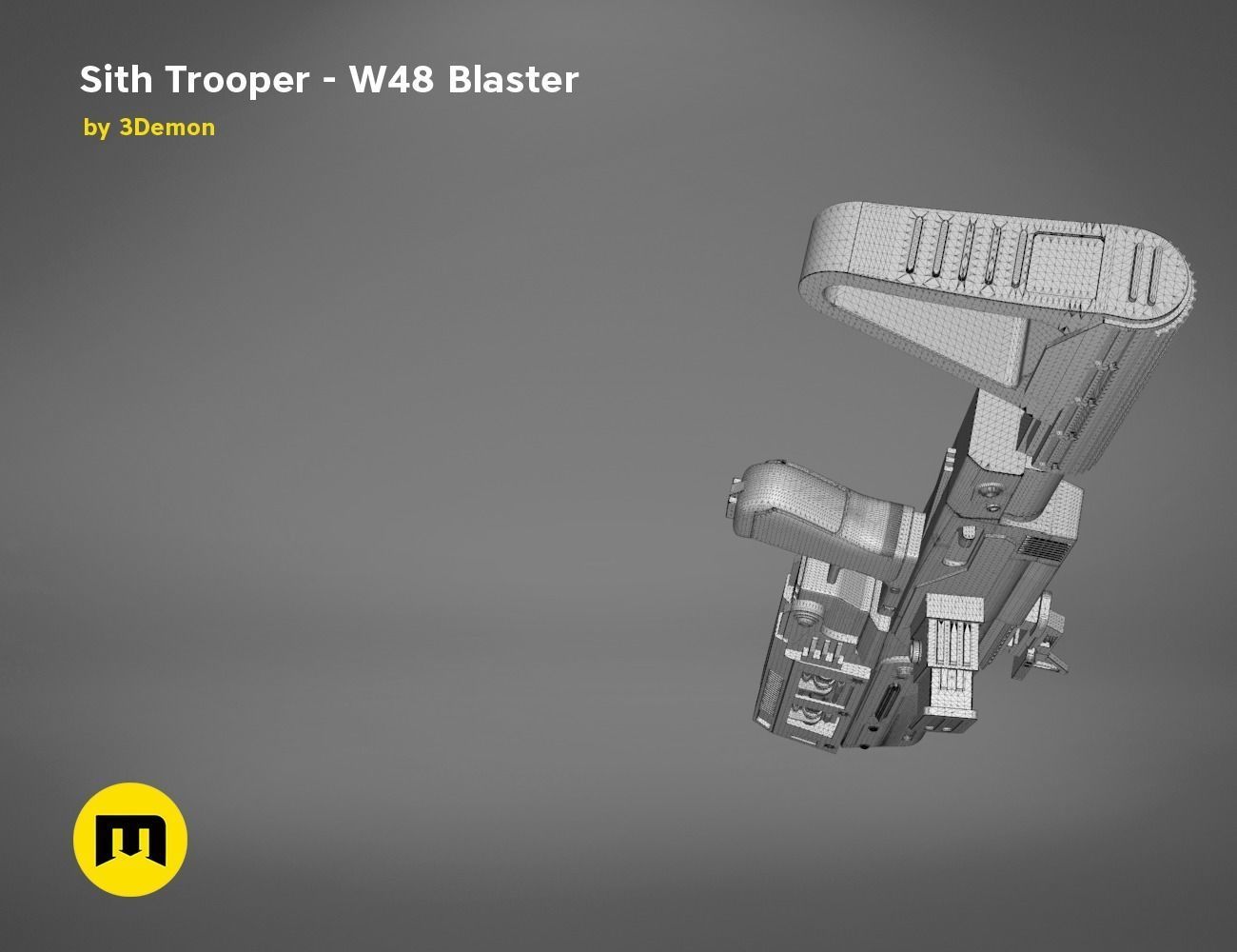 Sith Trooper  W48 Blaster 3D print model_34