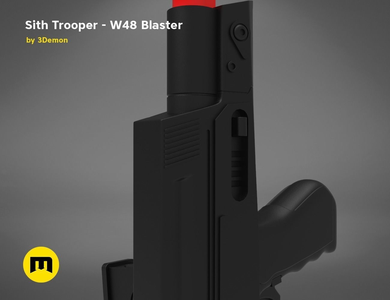 Sith Trooper  W48 Blaster 3D print model_6