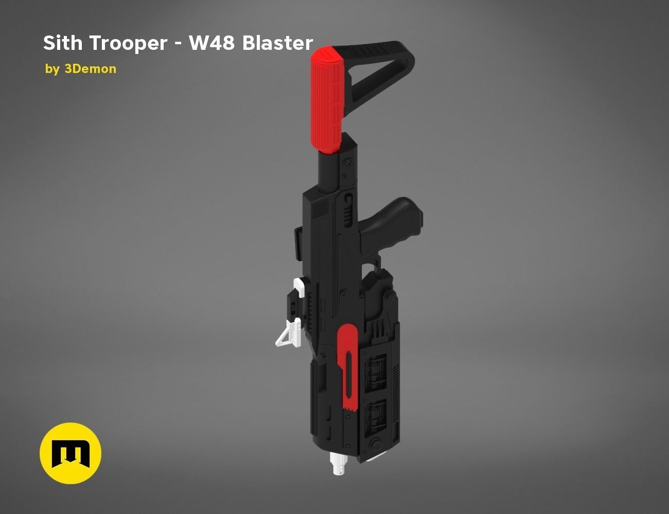 Sith Trooper  W48 Blaster 3D print model_2