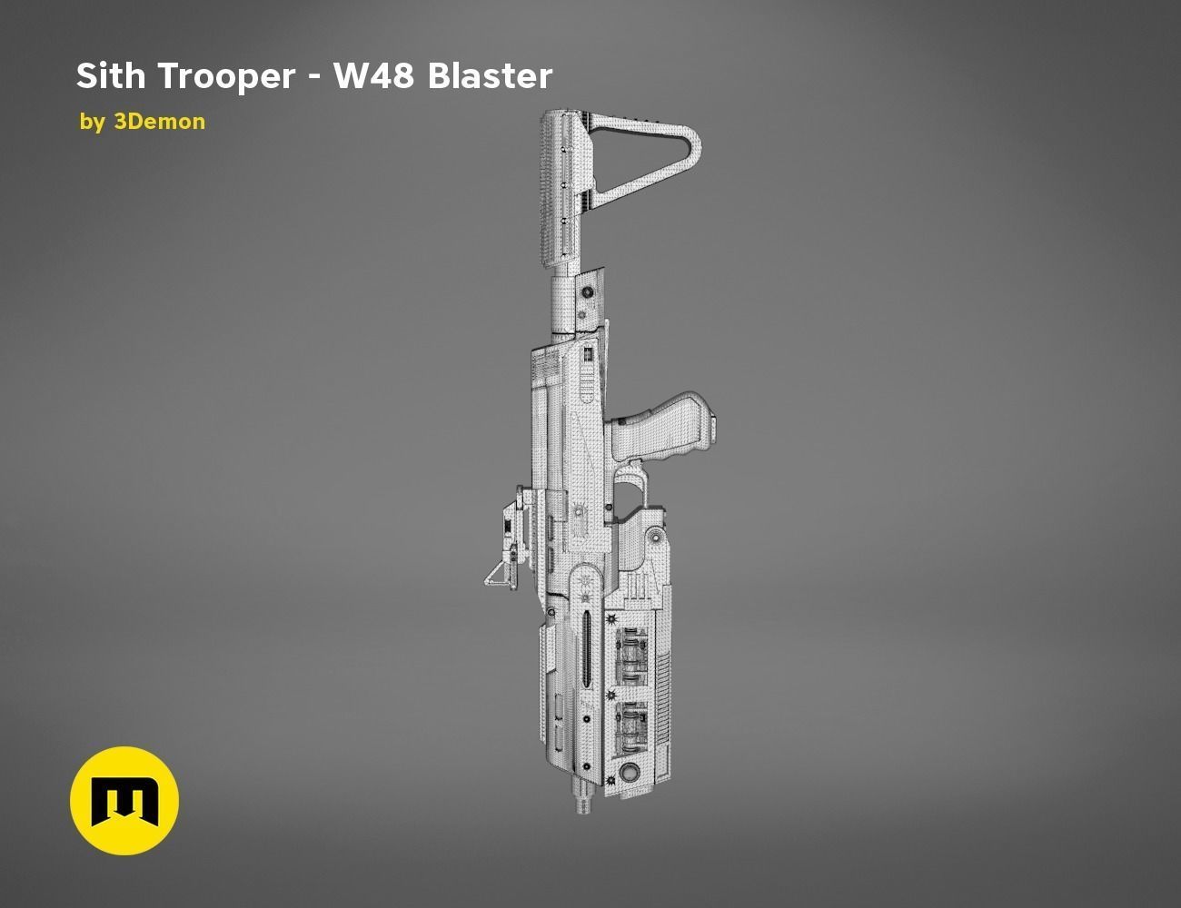 Sith Trooper  W48 Blaster 3D print model_33