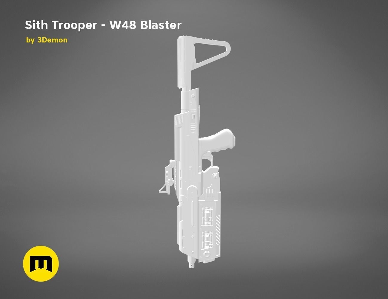 Sith Trooper  W48 Blaster 3D print model_13