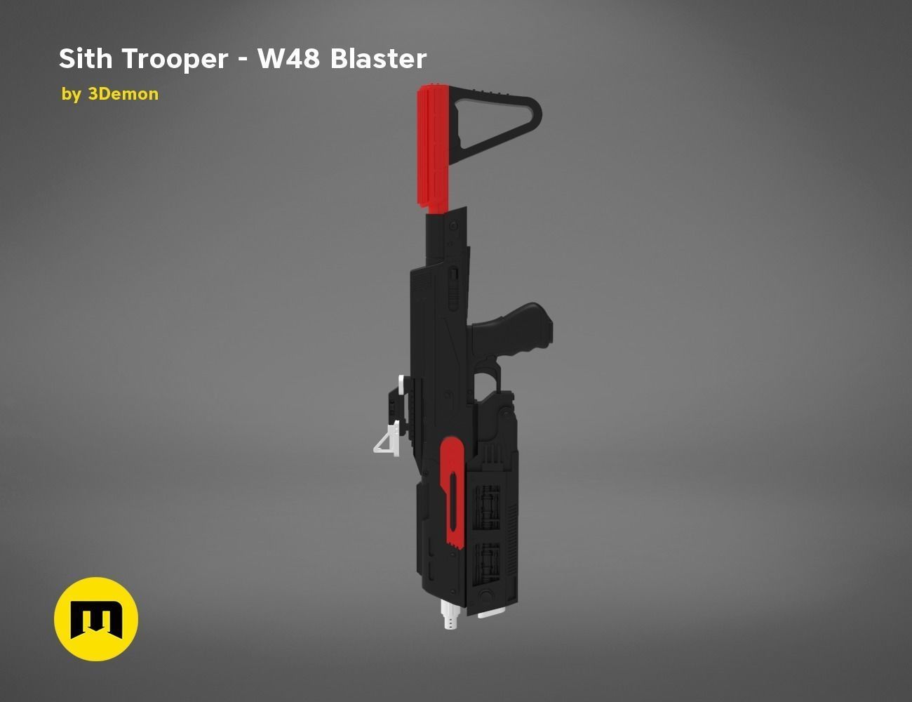 Sith Trooper  W48 Blaster 3D print model_10