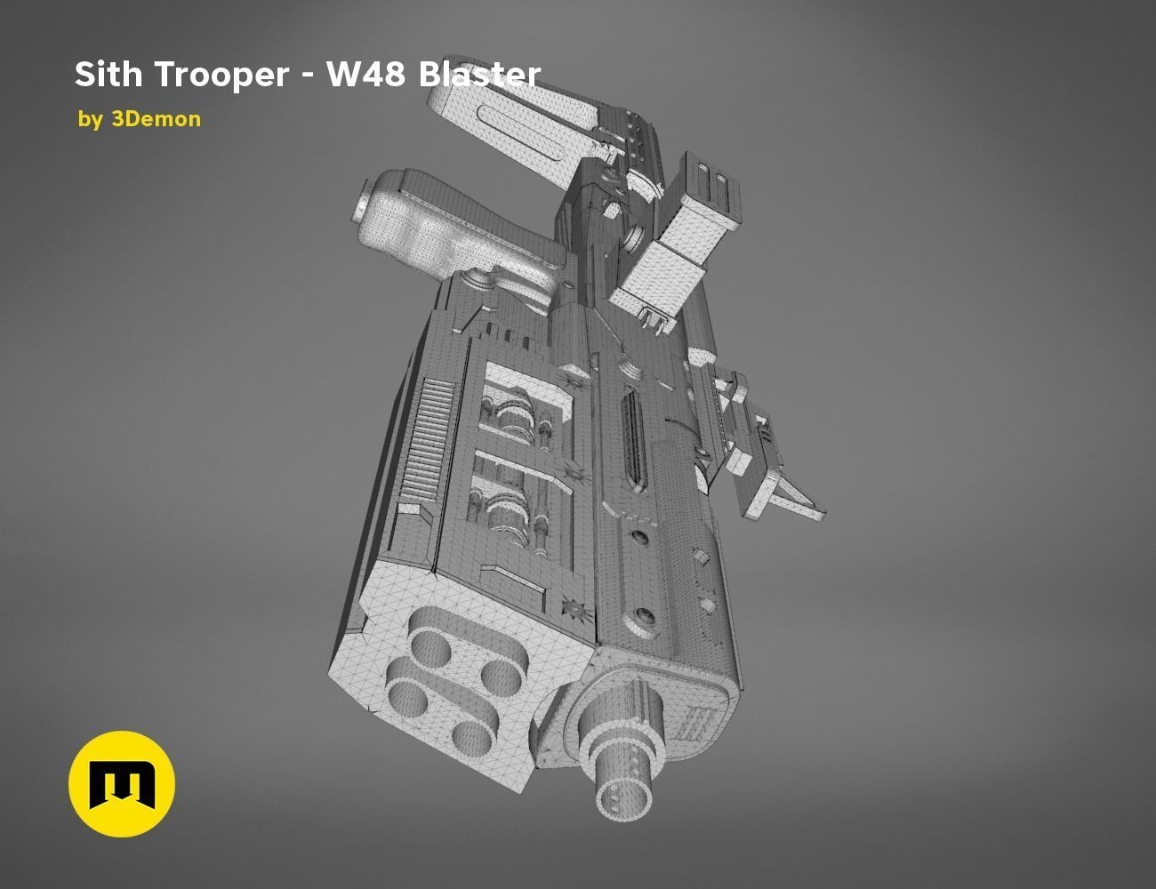 Sith Trooper  W48 Blaster 3D print model_29