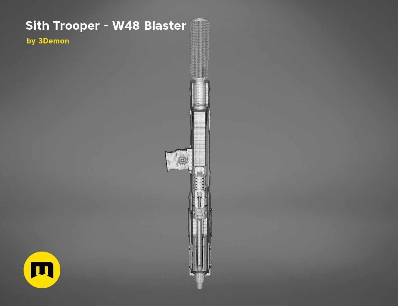 Sith Trooper  W48 Blaster 3D print model_24