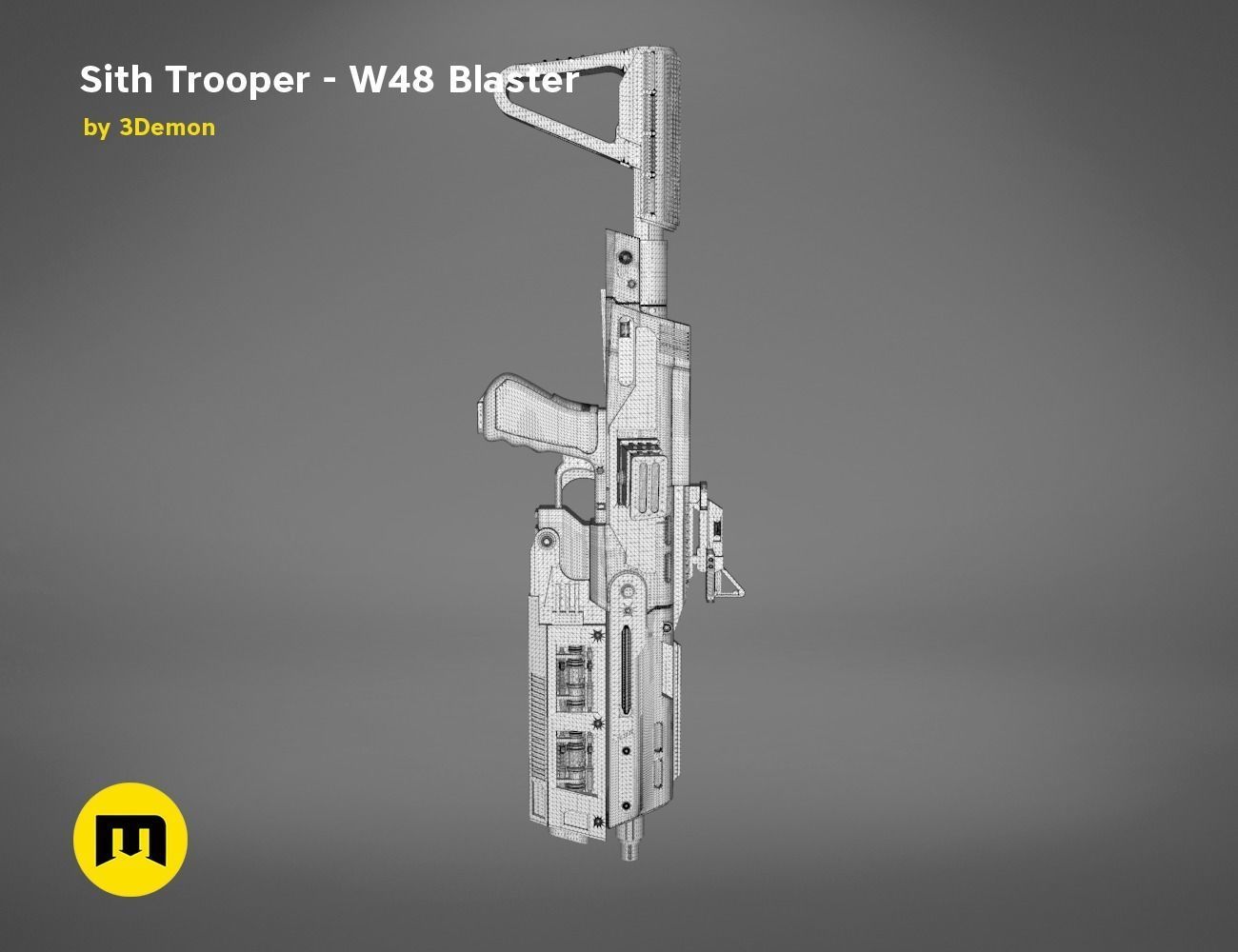 Sith Trooper  W48 Blaster 3D print model_31