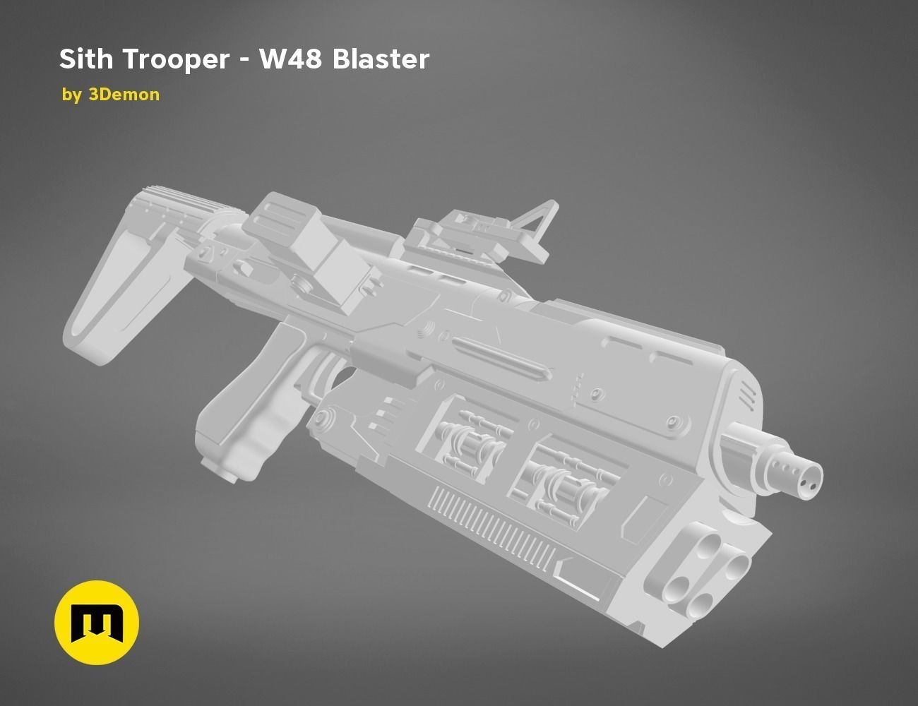 Sith Trooper  W48 Blaster 3D print model_23