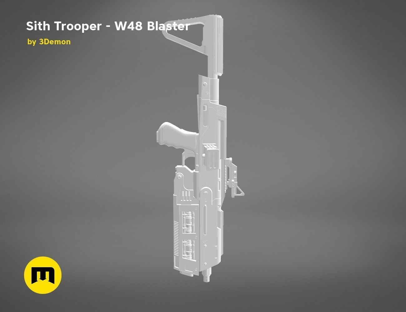 Sith Trooper  W48 Blaster 3D print model_20