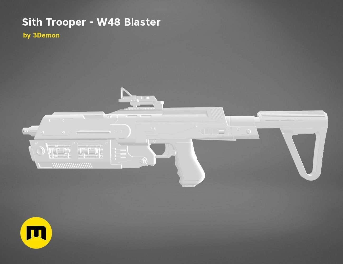 Sith Trooper  W48 Blaster 3D print model_22