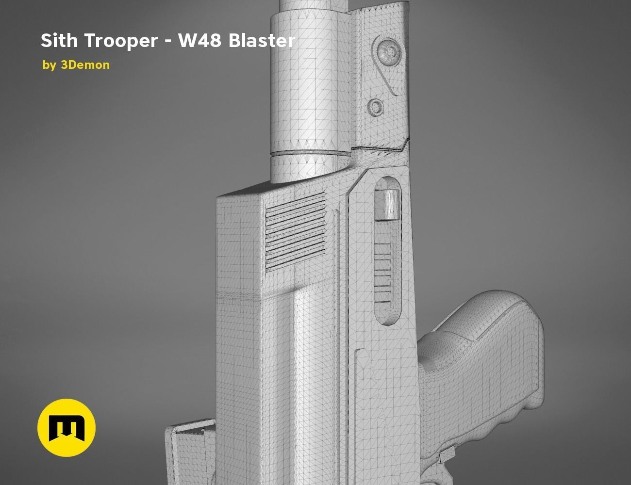 Sith Trooper  W48 Blaster 3D print model_30