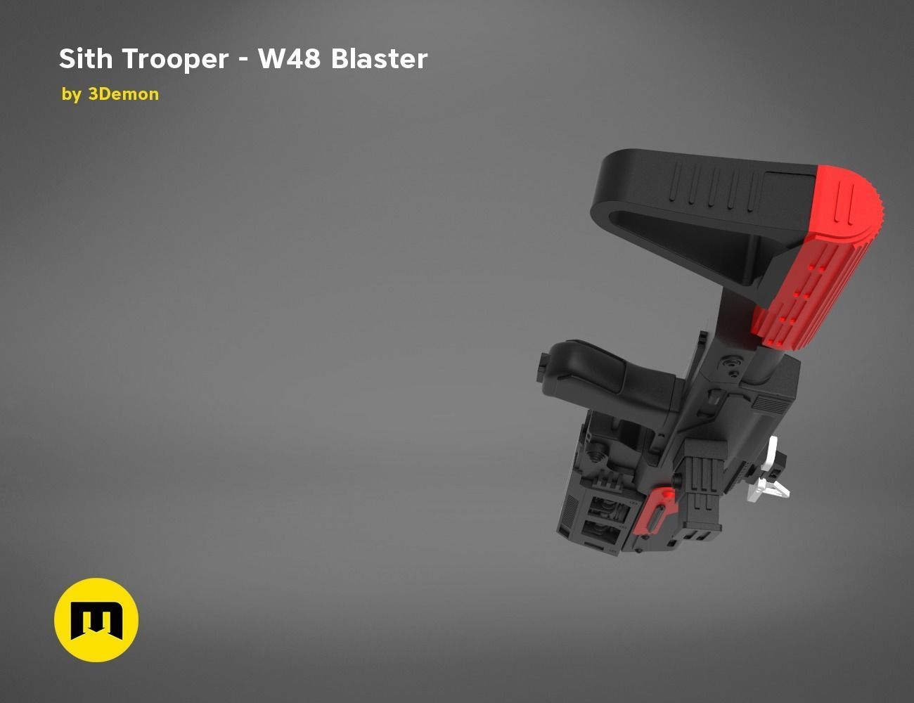 Sith Trooper  W48 Blaster 3D print model_12
