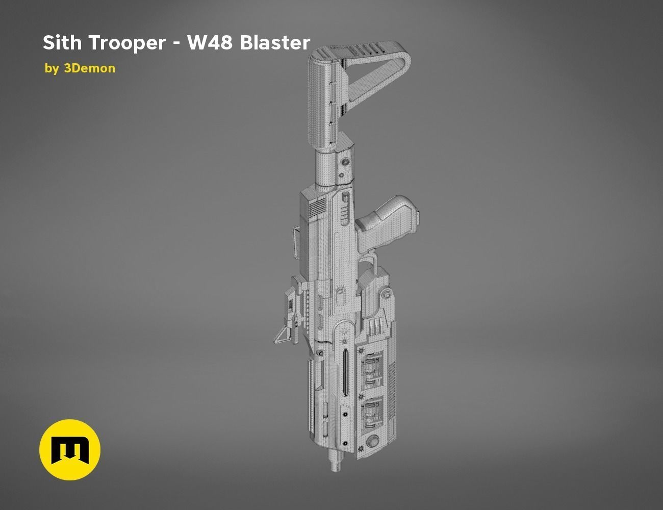 Sith Trooper  W48 Blaster 3D print model_28