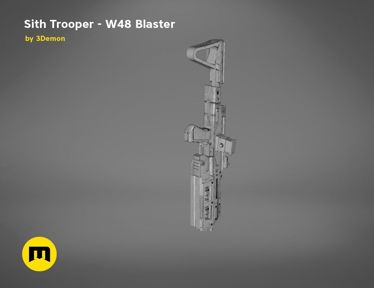 Sith Trooper  W48 Blaster 3D print model_25