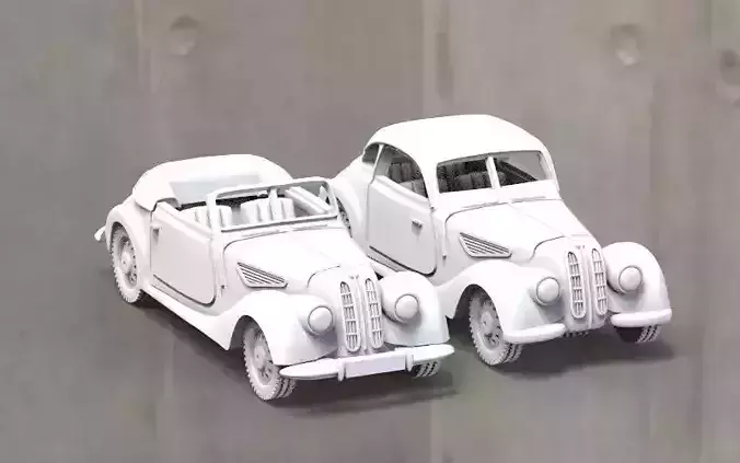 car retro 3D print model