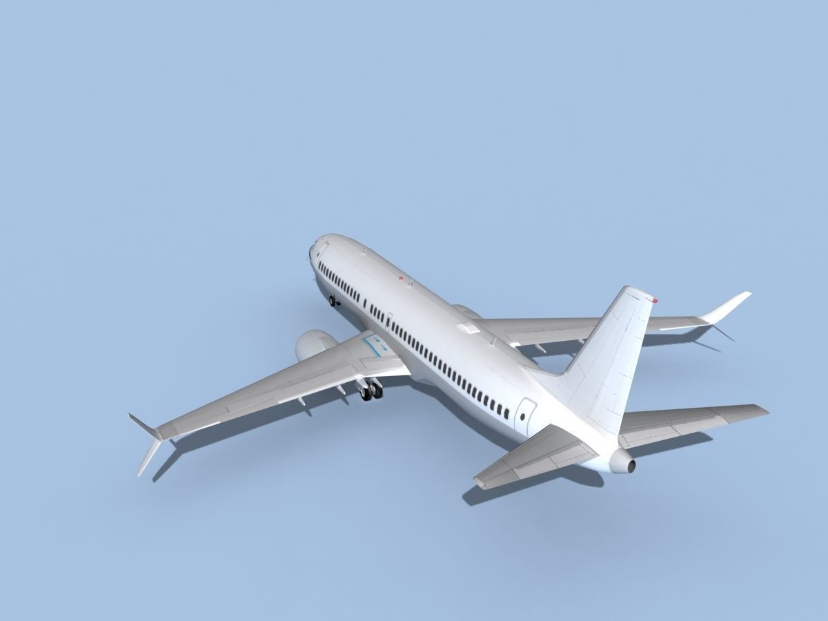 Boeing 737-800 Unmarked 1 3D model_7