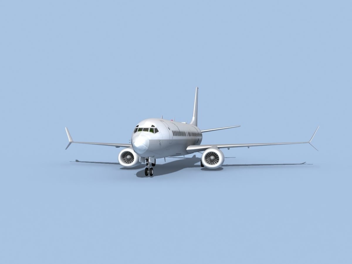 Boeing 737-800 Unmarked 1 3D model_1