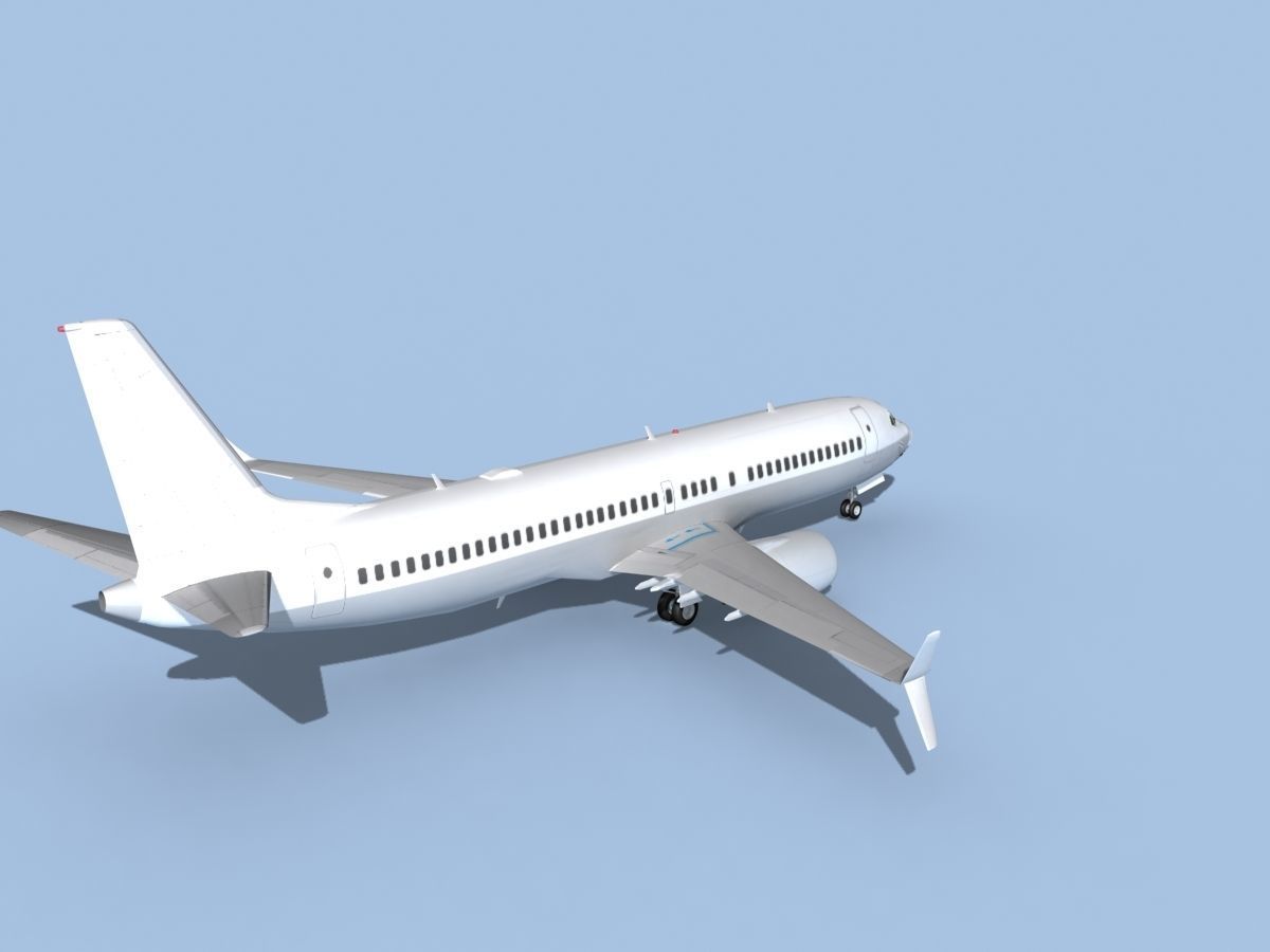 Boeing 737-800 Unmarked 1 3D model_5