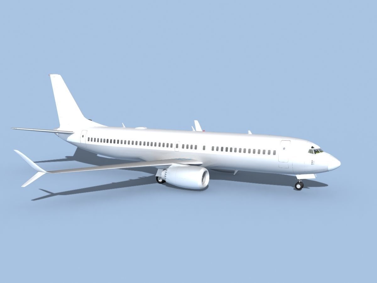 Boeing 737-800 Unmarked 1 3D model_3