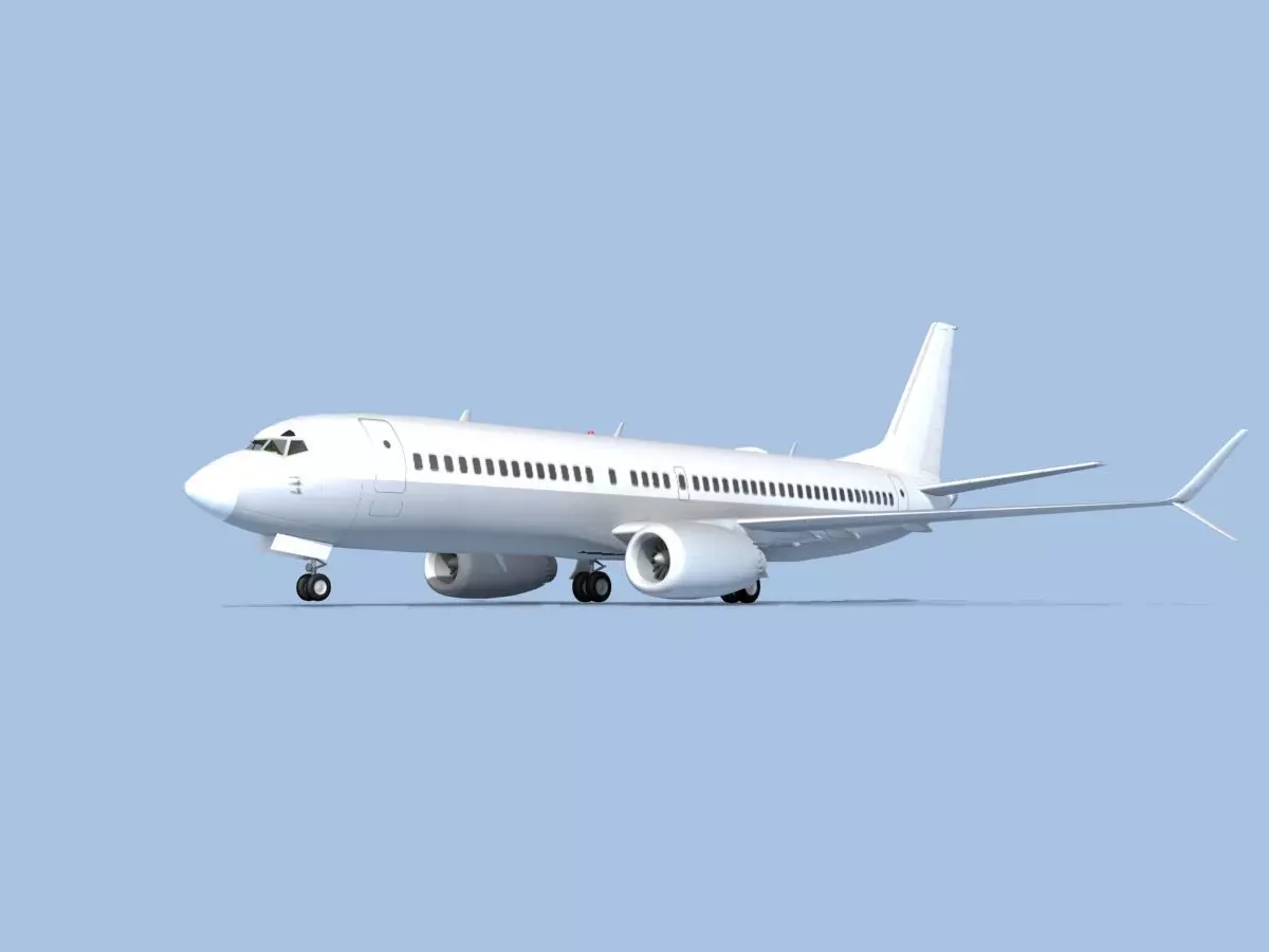 Boeing 737-800 Unmarked 1 3D model_0