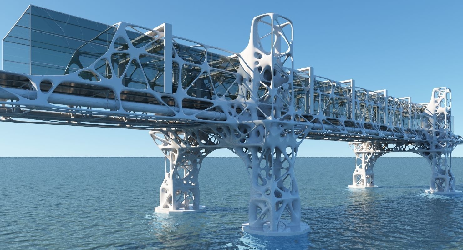 Future Bridge 02 3D model_6