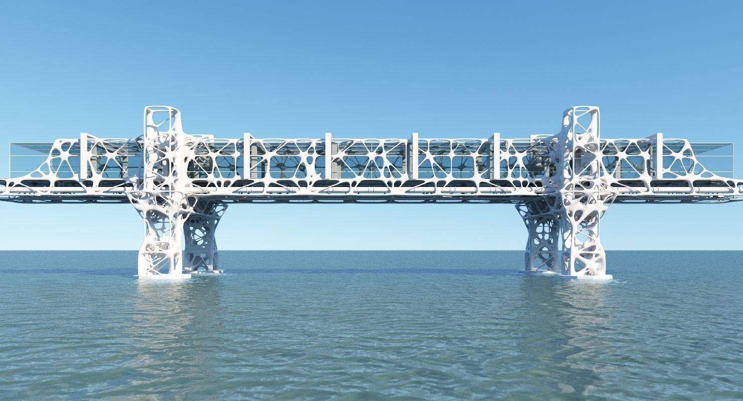 Future Bridge 02 3D model_4