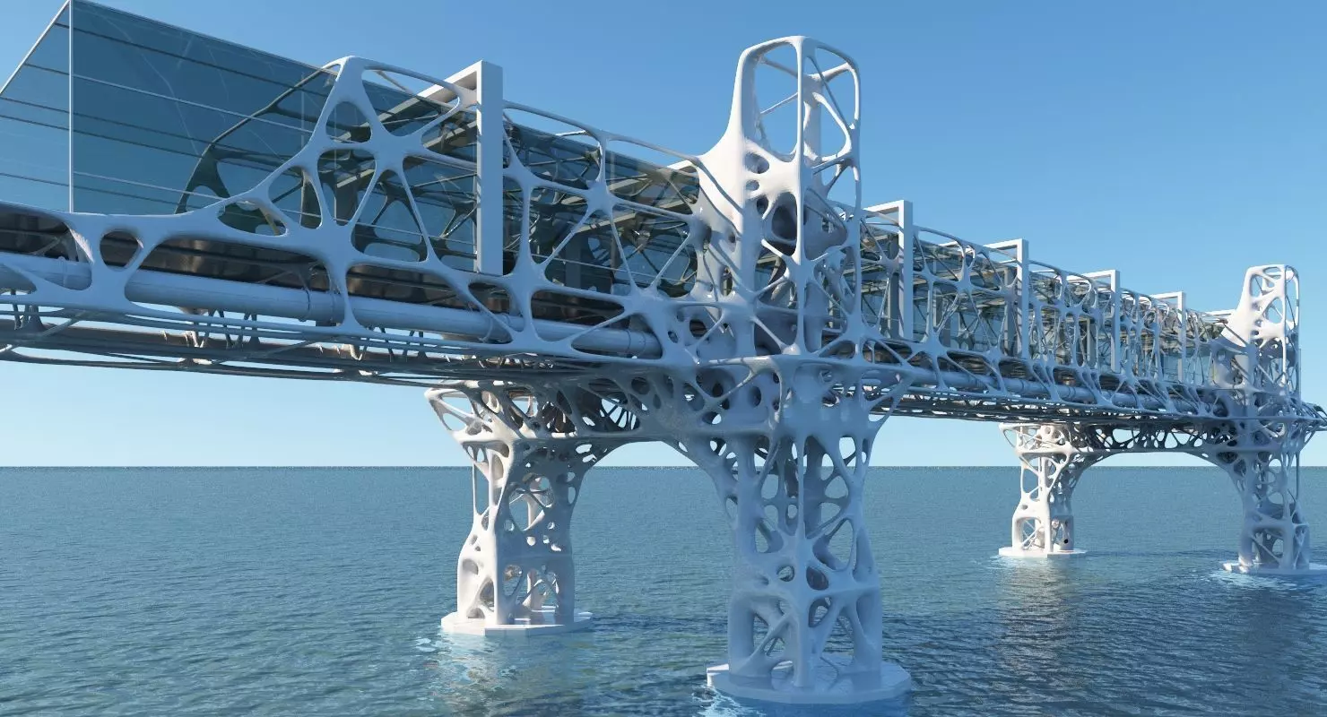 Future Bridge 02 3D model_0