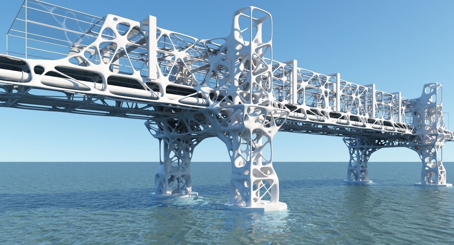 Future Bridge 02 3D model_2