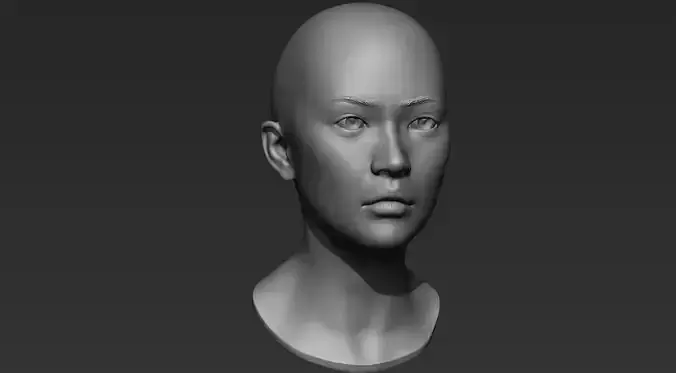 3D Printable Female Head 6