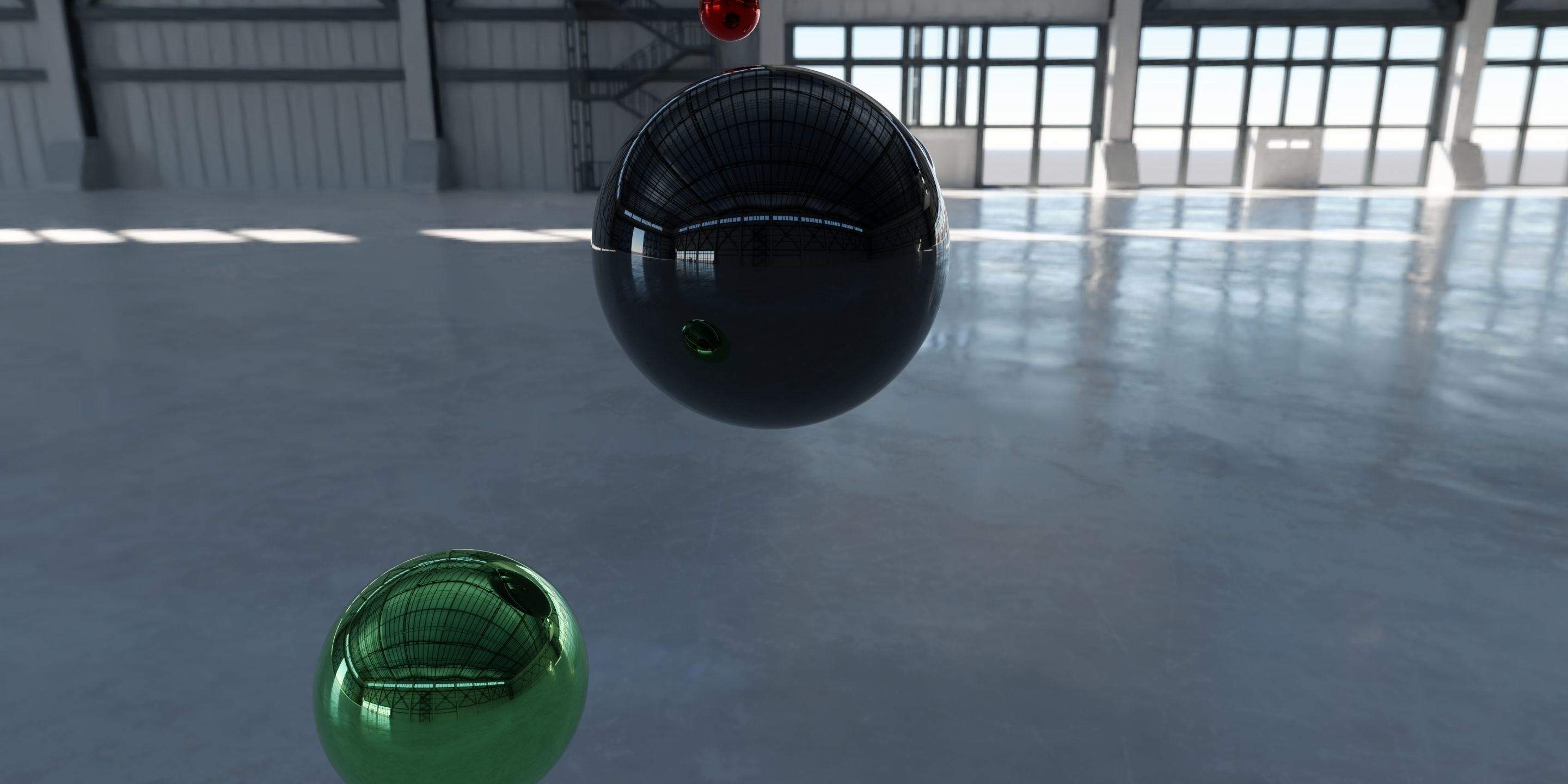 HDRI - Industrial Hangar Hall Interior 3 Texture_7