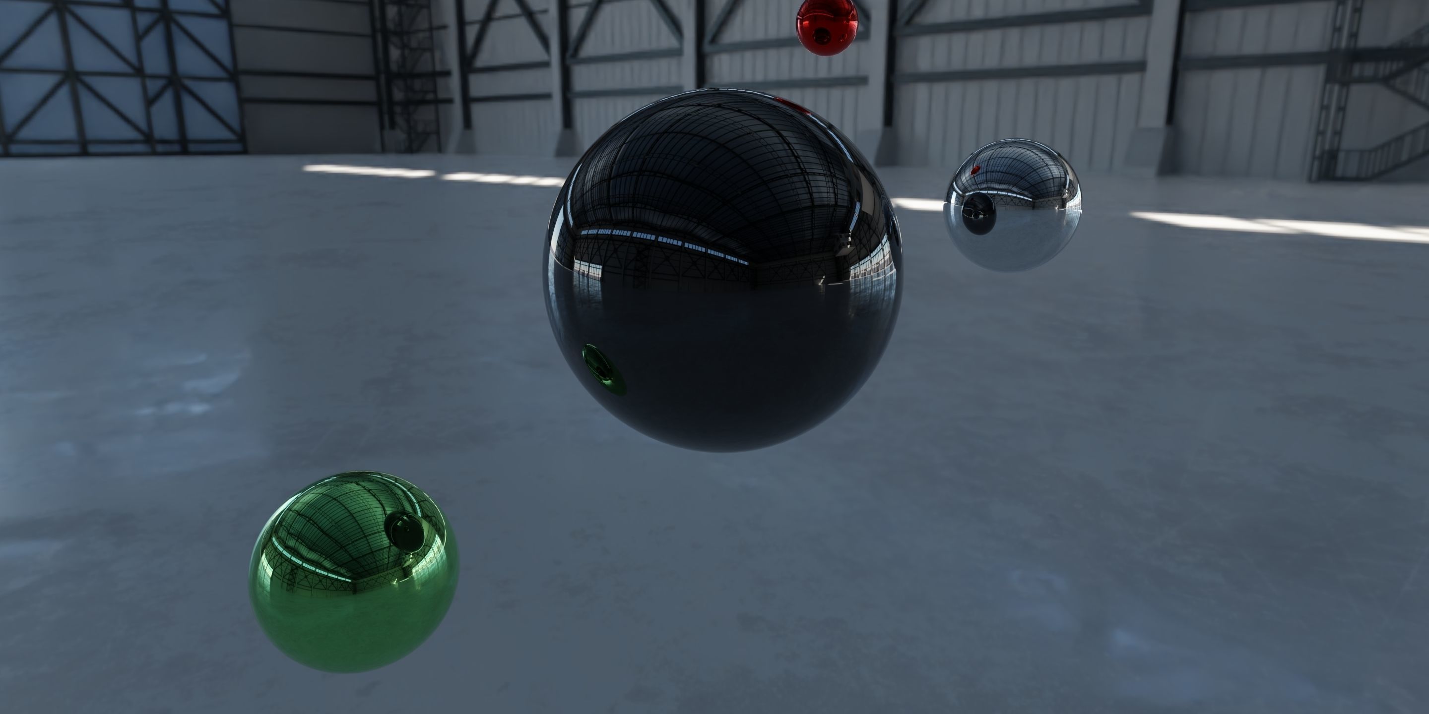 HDRI - Industrial Hangar Hall Interior 3 Texture_8