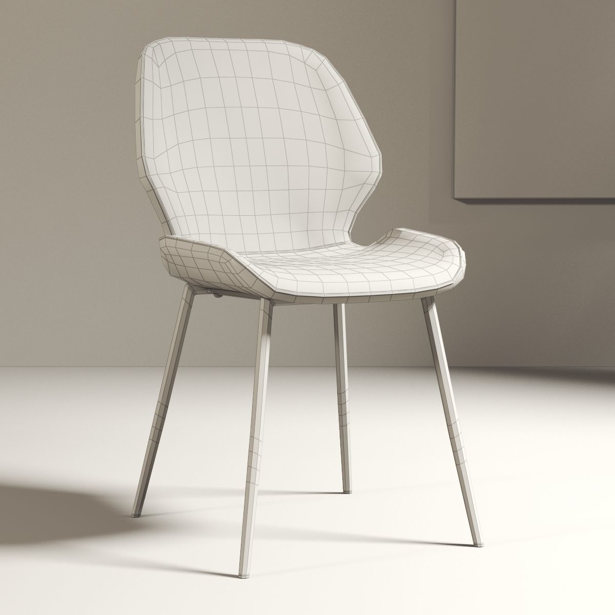 modern chair 012 3D model_4
