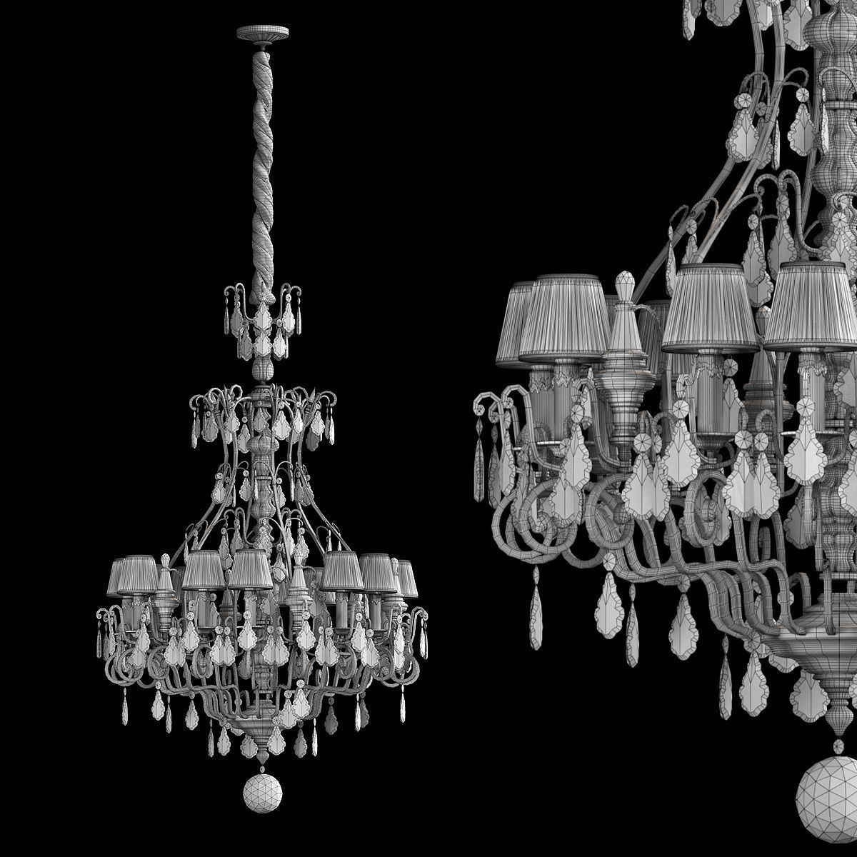 Texas Chandelier by Labyrinthe 3D model_1