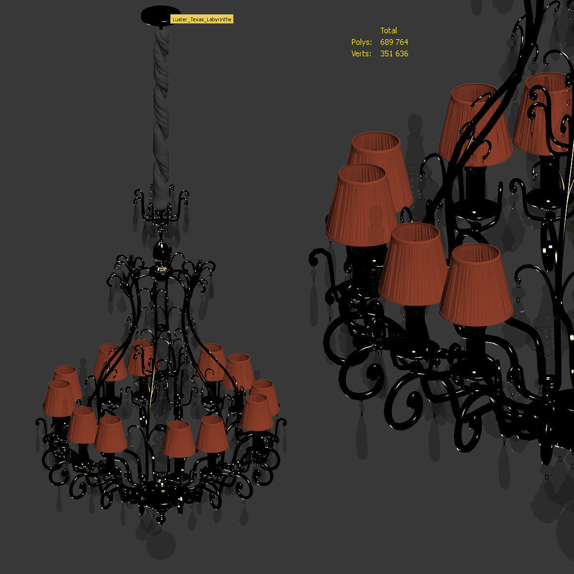 Texas Chandelier by Labyrinthe 3D model_2