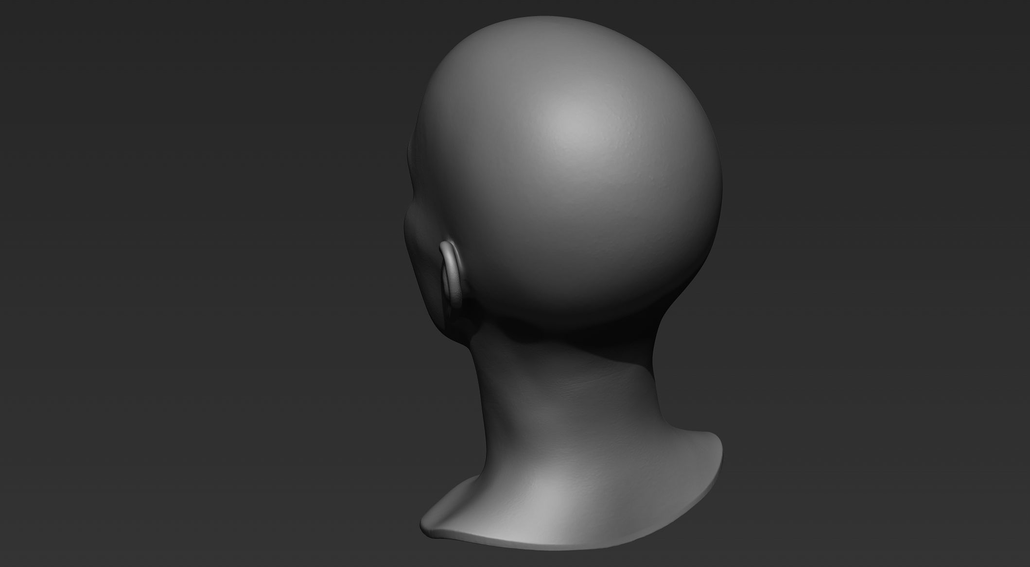3D Printable Female Head 9 3D model_5