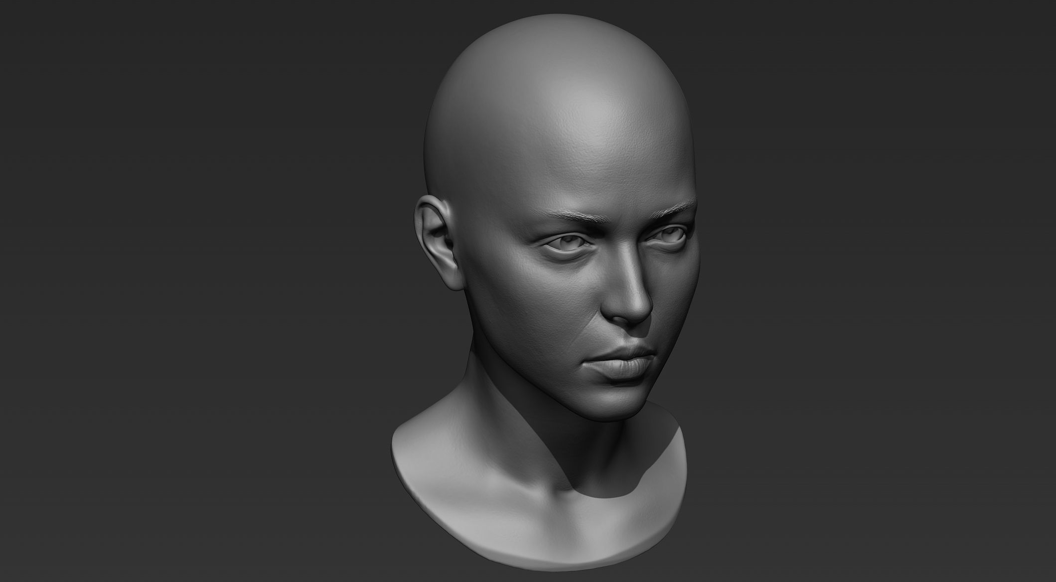 3D Printable Female Head 9 3D model_7