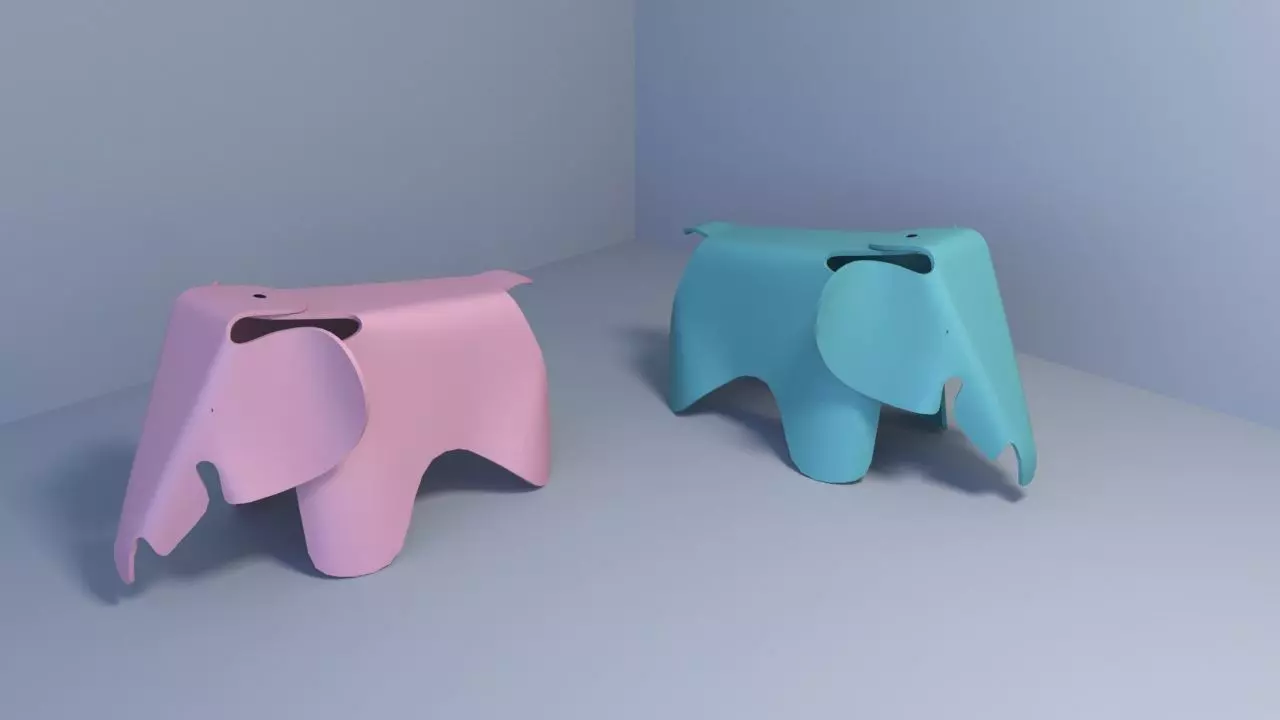 Elephant by Eames for Vitra Free 3D model