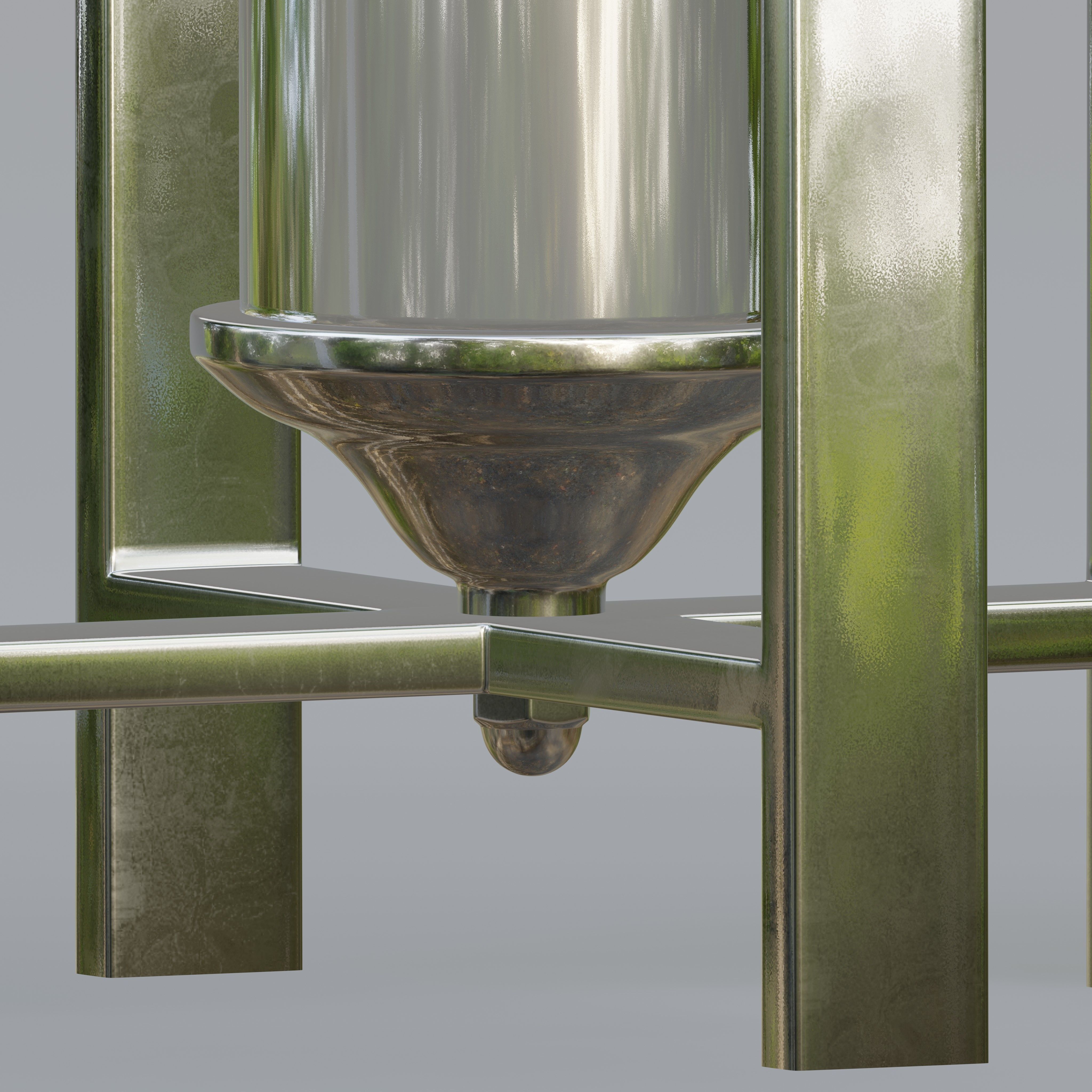 Moroccan hurricane candle lantern 3D model_3