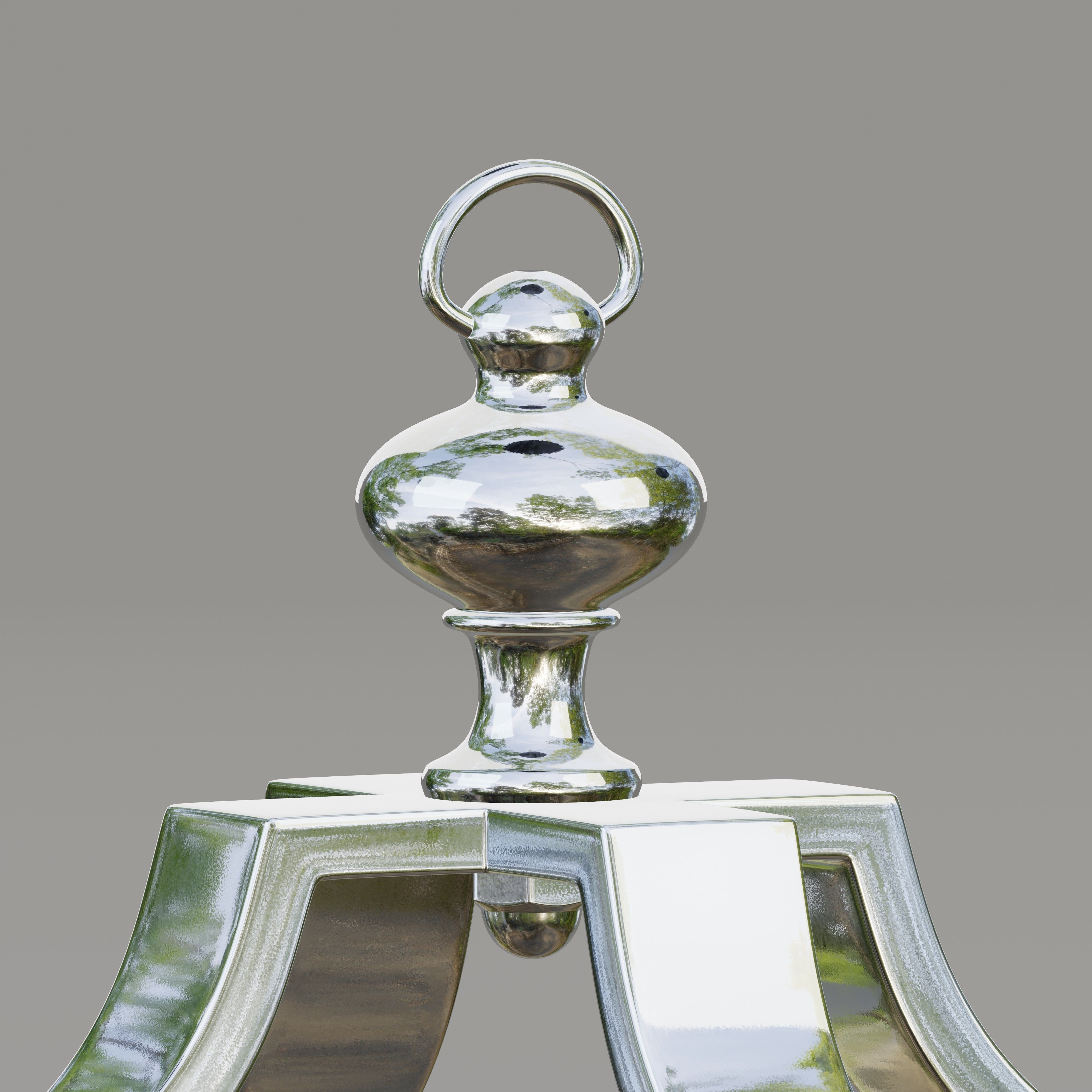 Moroccan hurricane candle lantern 3D model_1