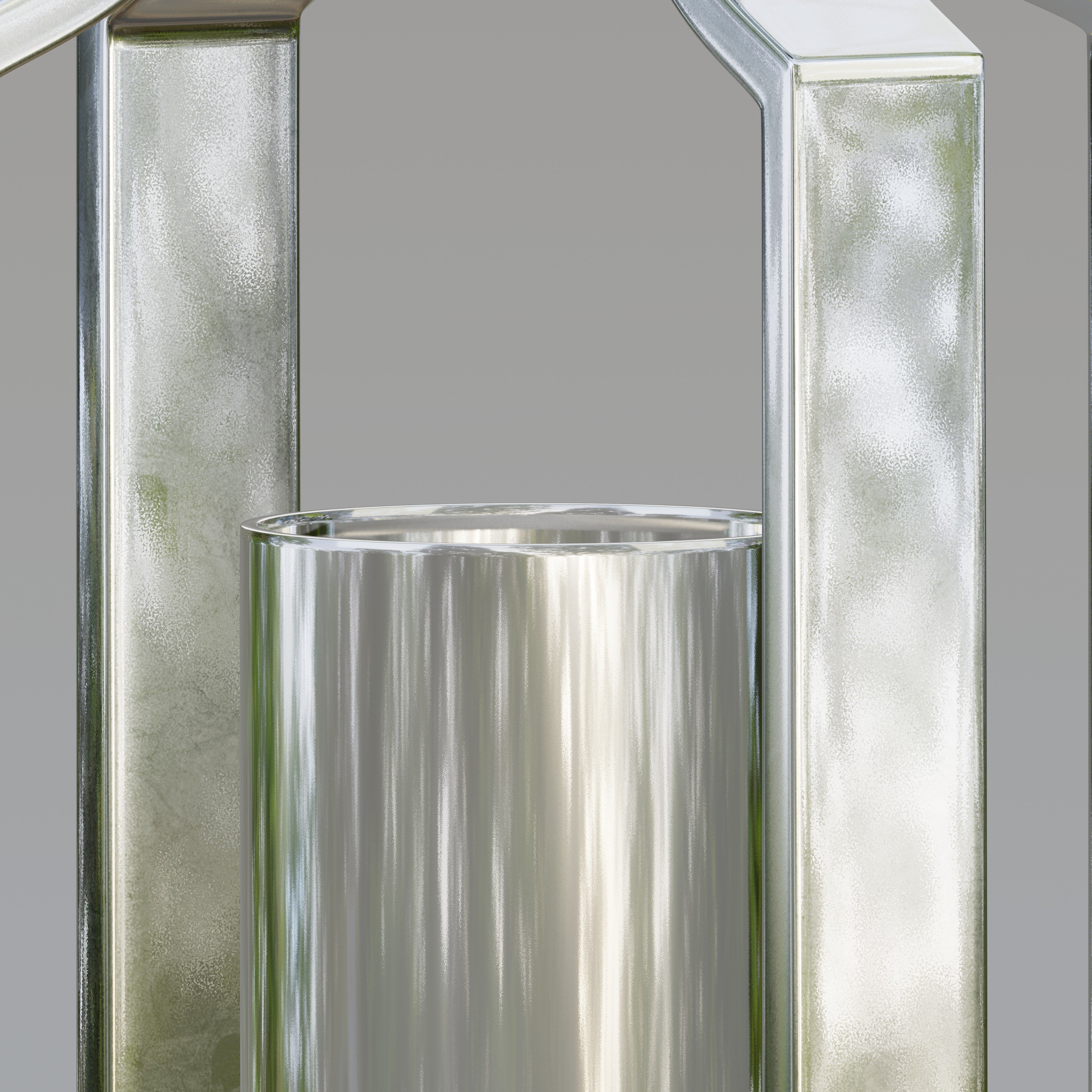 Moroccan hurricane candle lantern 3D model_2