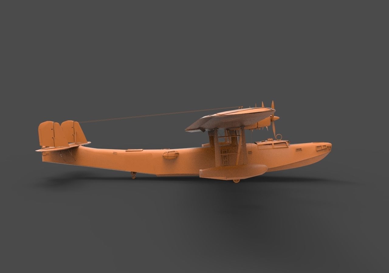 Kawanishi H6K5 3D print model_3