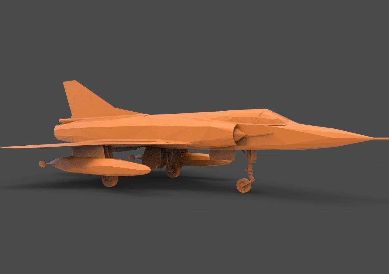 Dassault Mirage 3D print model_2