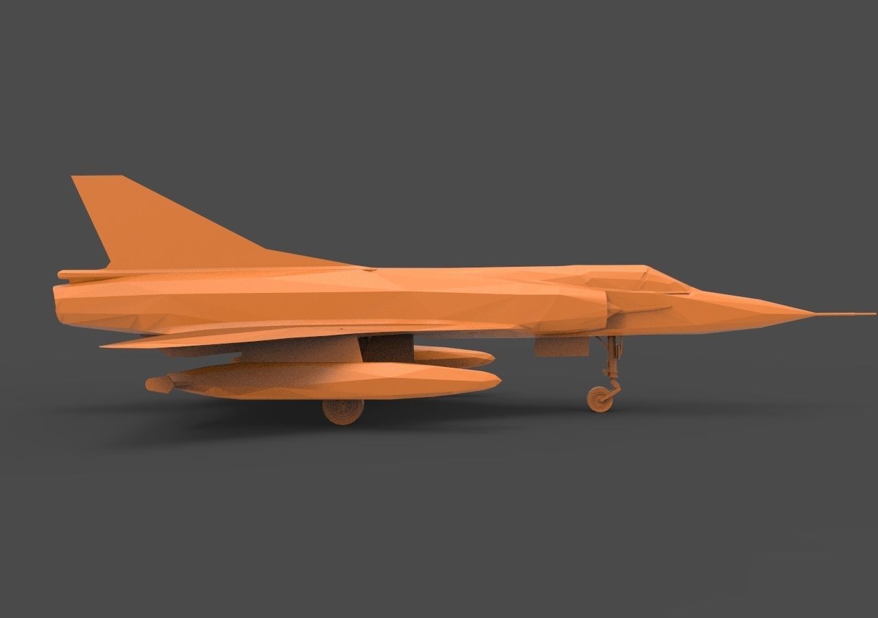 Dassault Mirage 3D print model_3