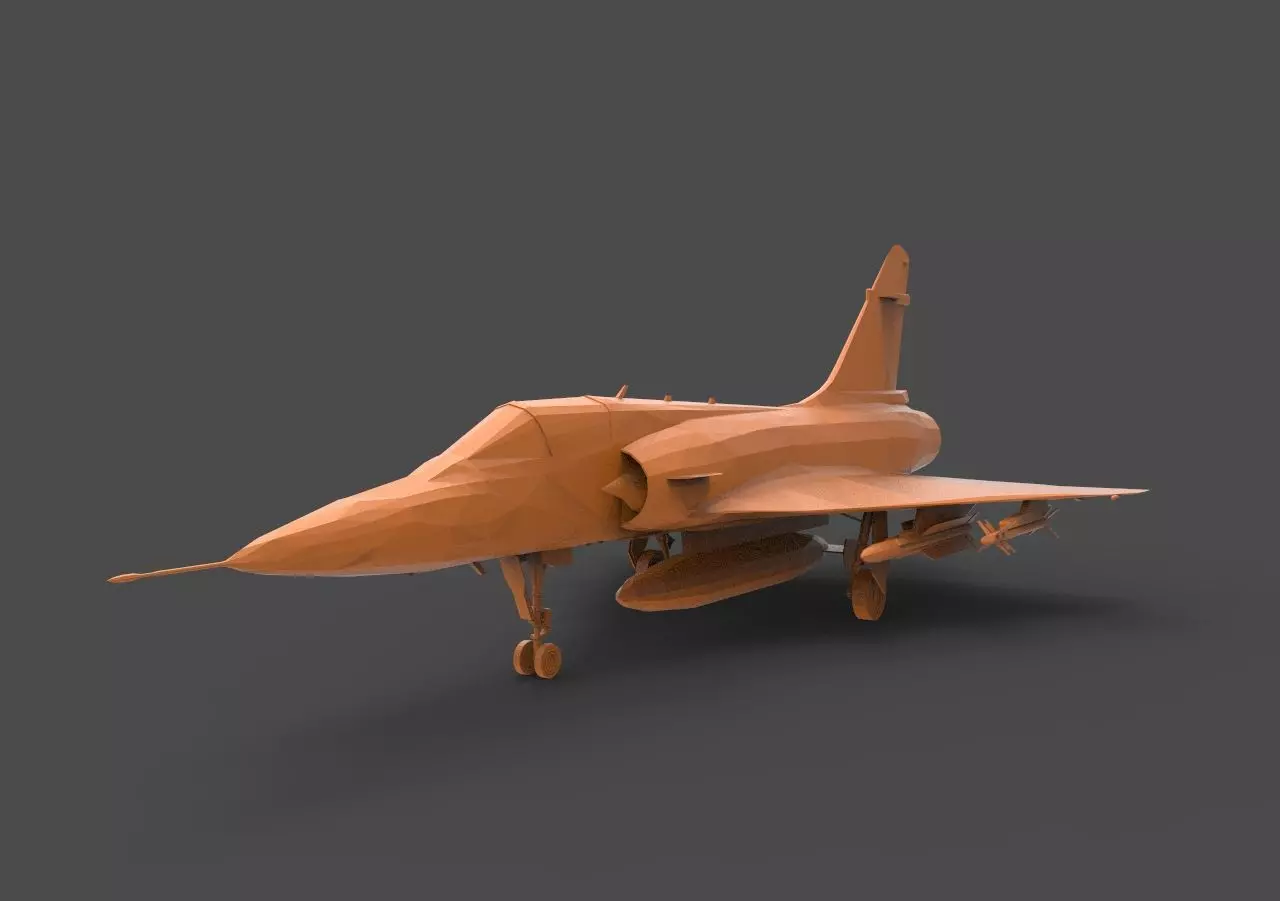 Dassault Mirage2 3D print model