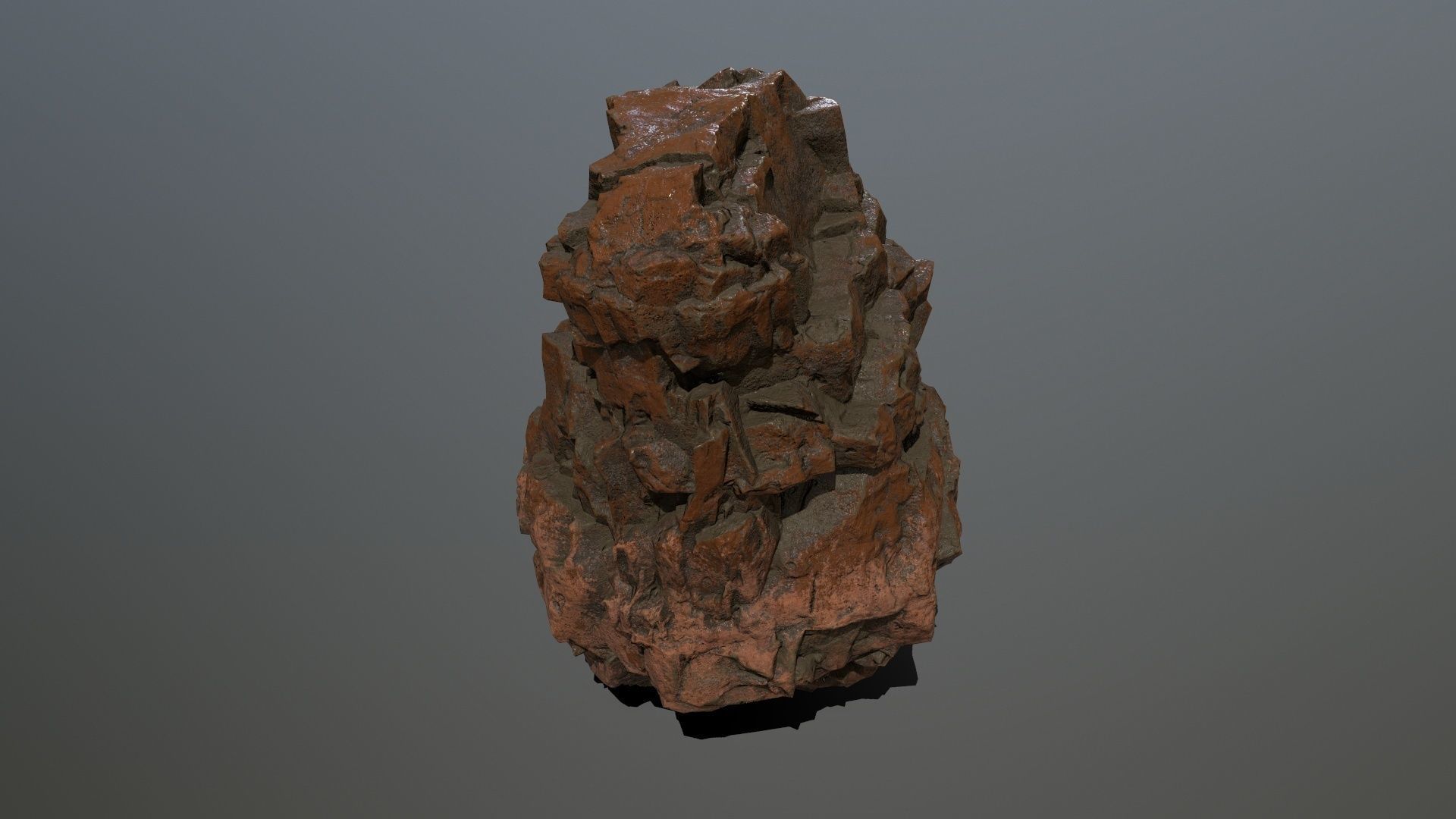 desert rock  Low-poly 3D model_32