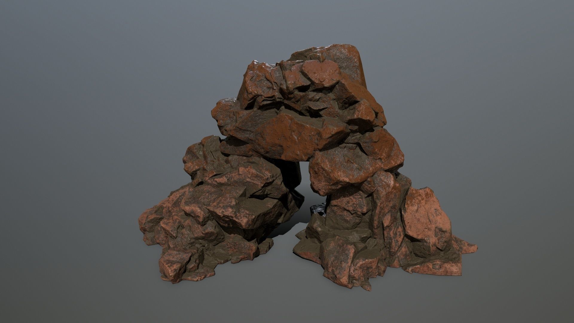 desert rock  Low-poly 3D model_22