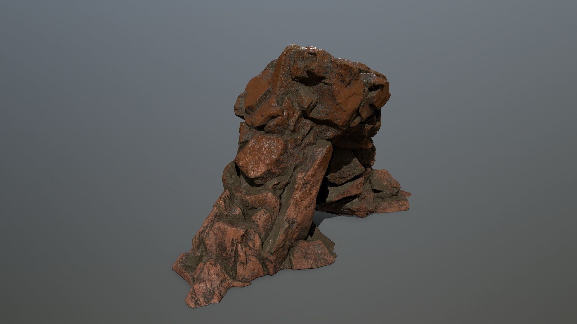 desert rock  Low-poly 3D model_21