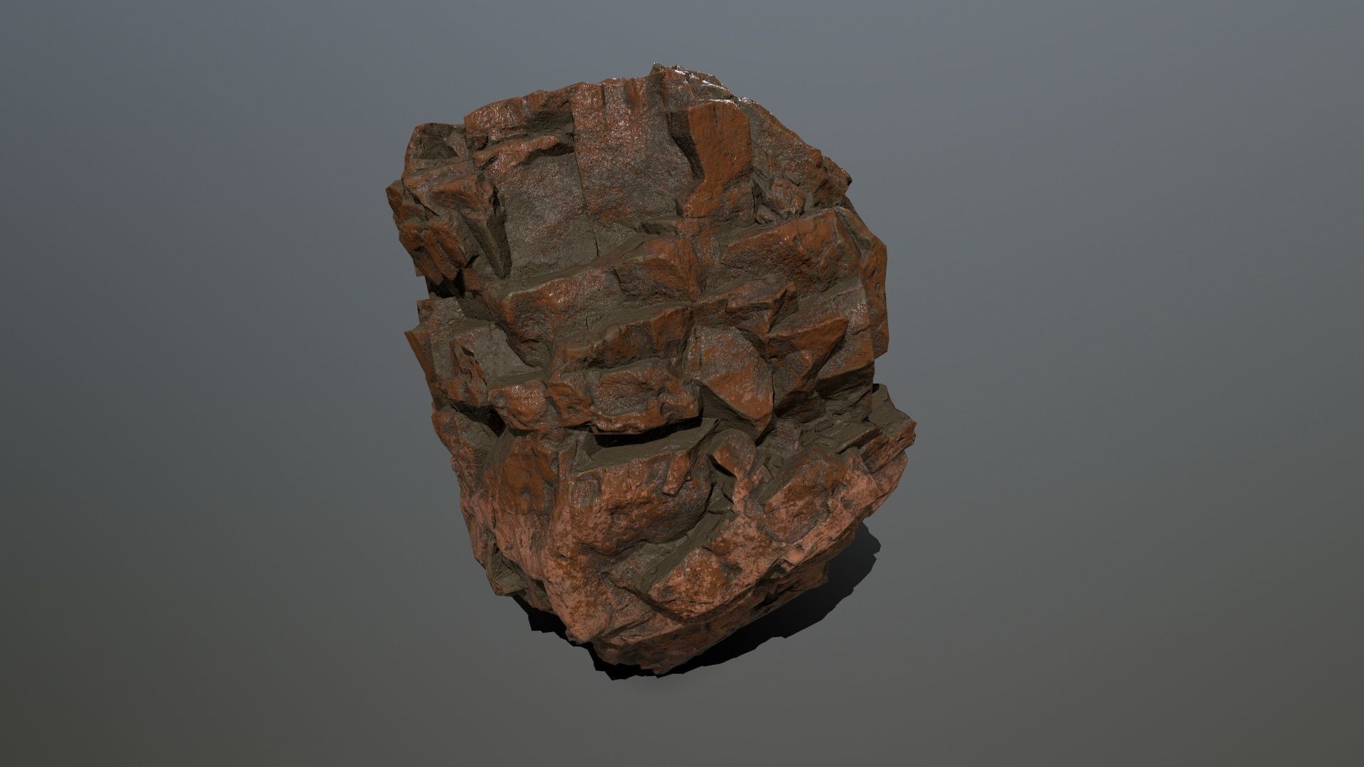 desert rock  Low-poly 3D model_31