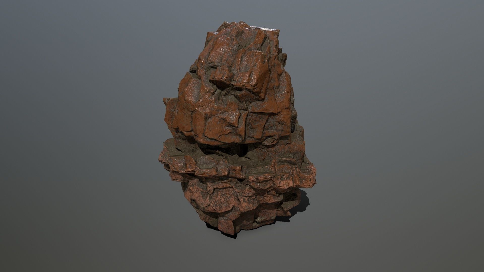 desert rock  Low-poly 3D model_30